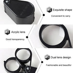 Lente d'ingrandimento pieghevole 10X diametro 30 mm