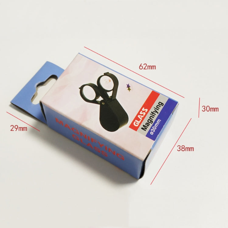 Lente d'ingrandimento pieghevole 10X diametro 30 mm