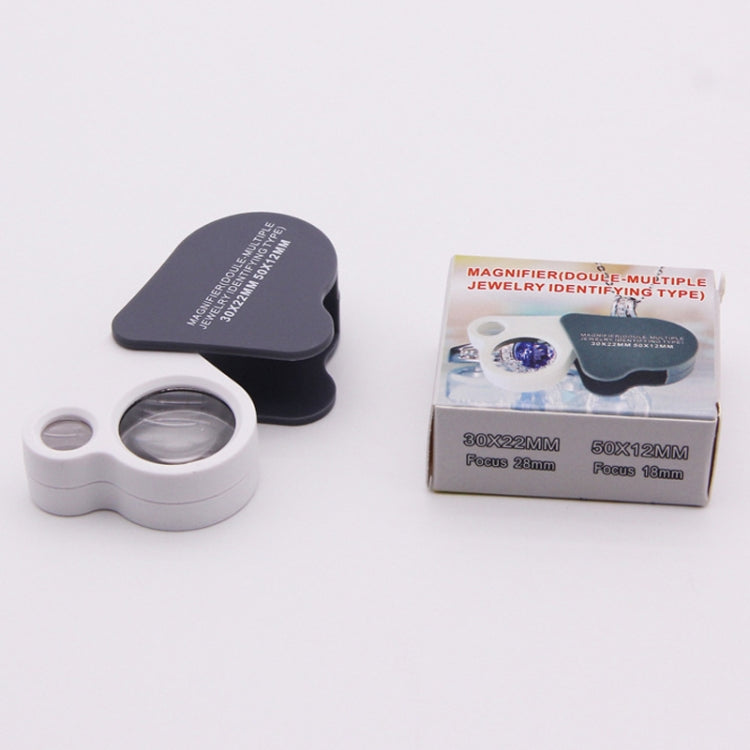 Lente d'ingrandimento portatile pieghevole 30X/50X