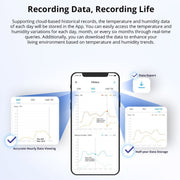 Sensore di temperatura e umidità wireless Rilevatore Smart Home, Sonoff SNZB-02P