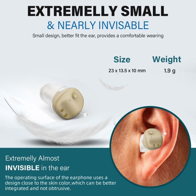 Z-68 In-ear TWS Apparecchio acustico invisibile Amplificatore del suono digitale con scatola di ricarica, Z-68