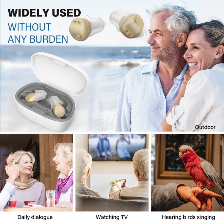 Z-68 In-ear TWS Apparecchio acustico invisibile Amplificatore del suono digitale con scatola di ricarica, Z-68