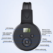 Radio FM digitale pieghevole con cuffie e batteria