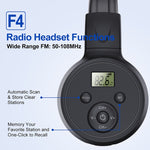 Radio FM digitale pieghevole con cuffie e batteria