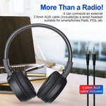 Radio FM digitale pieghevole con cuffie e batteria