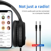 Cuffie FM portatili A8 con display digitale e ricarica