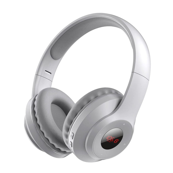 Cuffie Bluetooth pieghevoli con radio FM e display LCD