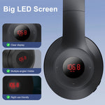 Cuffie Bluetooth pieghevoli con radio FM e display LCD