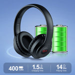 Cuffie Bluetooth pieghevoli con radio FM e display LCD