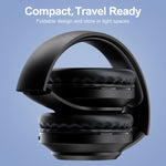 Cuffie Bluetooth pieghevoli con radio FM e display LCD