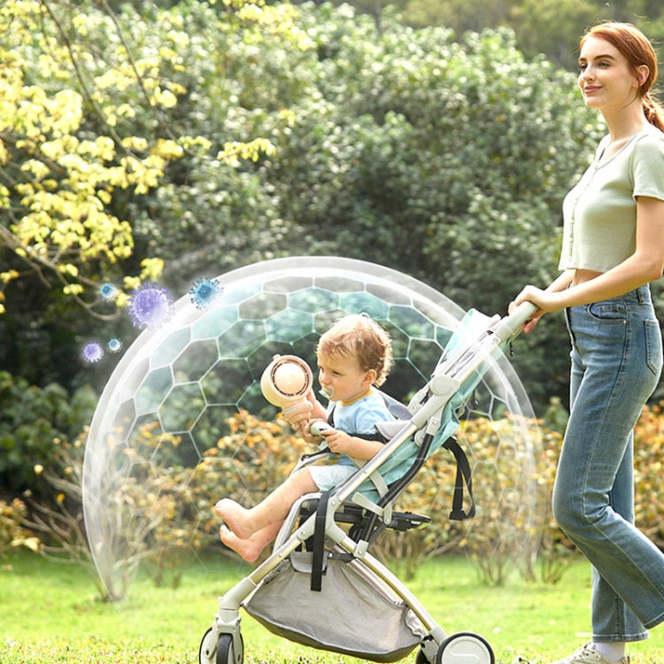 Ventilatore per passeggino JisuLife Life2S Ventilatore per passeggino ad alta velocità con risparmio energetico Mini ventilatore Octopus senza pale con testa oscillante Ventilatore purificatore dell'aria, Life2S