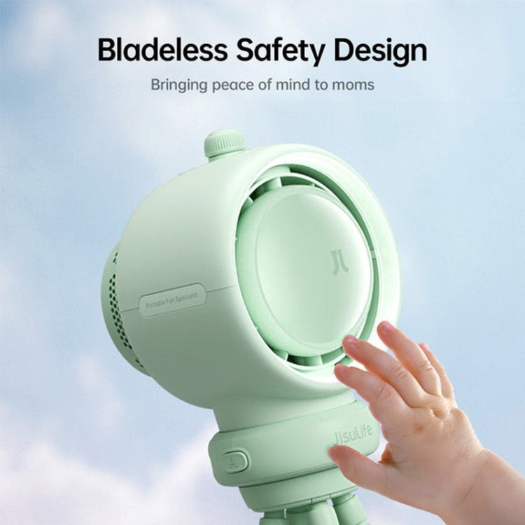 Ventilatore per passeggino JisuLife Life2S Ventilatore per passeggino ad alta velocità con risparmio energetico Mini ventilatore Octopus senza pale con testa oscillante Ventilatore purificatore dell'aria, Life2S