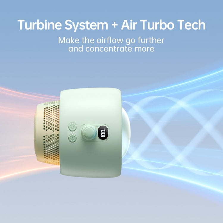 Ventilatore per passeggino JisuLife Life2S Ventilatore per passeggino ad alta velocità con risparmio energetico Mini ventilatore Octopus senza pale con testa oscillante Ventilatore purificatore dell'aria, Life2S