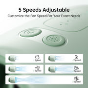 JisuLife Ventilatore per Passeggino Life2 Ventilatore Octopus per Passeggino Ventilatore da Tavolo Portatile ad Alta Velocità con Clip, Life2