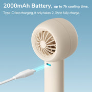 JisuLife FA42 Ventilatore turbo portatile piccolo e ricaricabile, Brown 2000mAh, White 2000mAh, Mint Green 2000mAh, Mint Green 4500mAh, Brown 4500mAh, White 4500mAh