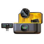 Microfono wireless magnetico con riduzione rumore e display