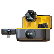 Microfono wireless magnetico con riduzione rumore e display