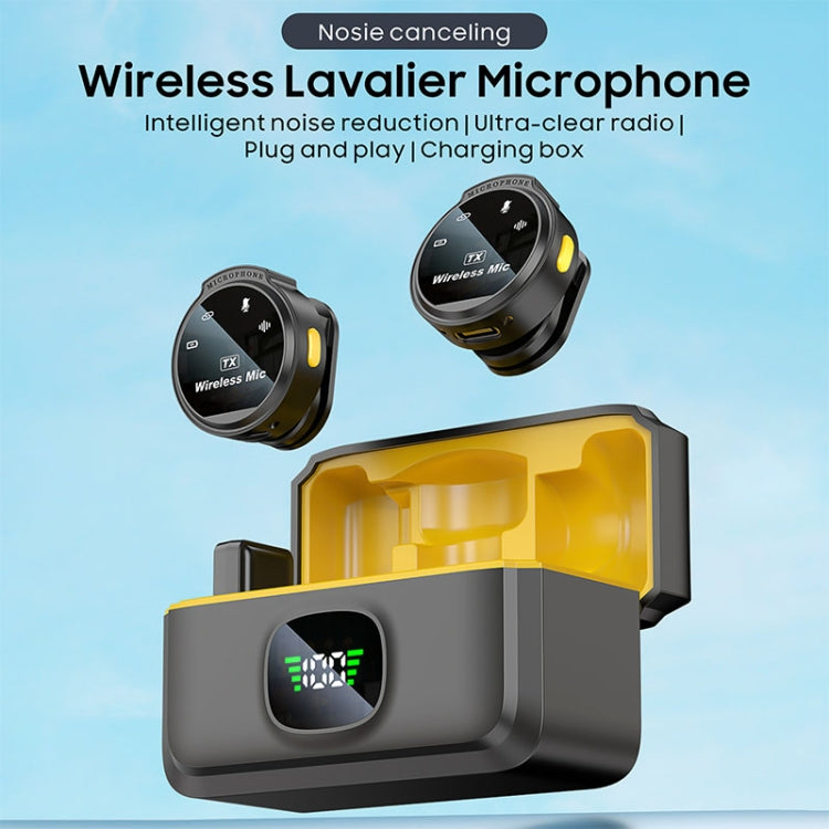 Microfono magnetico wireless per collare con riduzione del rumore e display digitale intelligente J6, Type-C, 8 Pin