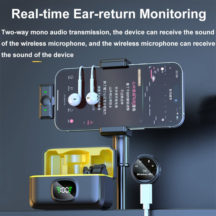 Microfono wireless magnetico con riduzione rumore e display