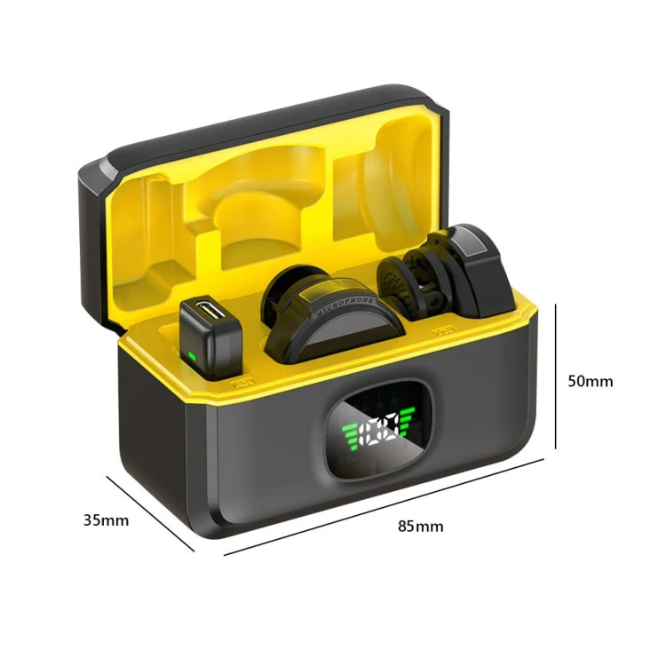 Microfono magnetico wireless per collare con riduzione del rumore e display digitale intelligente J6, Type-C, 8 Pin