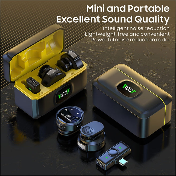 Microfono magnetico wireless per collare con riduzione del rumore e display digitale intelligente J6, Type-C, 8 Pin