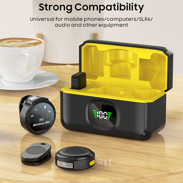 Microfono magnetico wireless per collare con riduzione del rumore e display digitale intelligente J6, Type-C, 8 Pin
