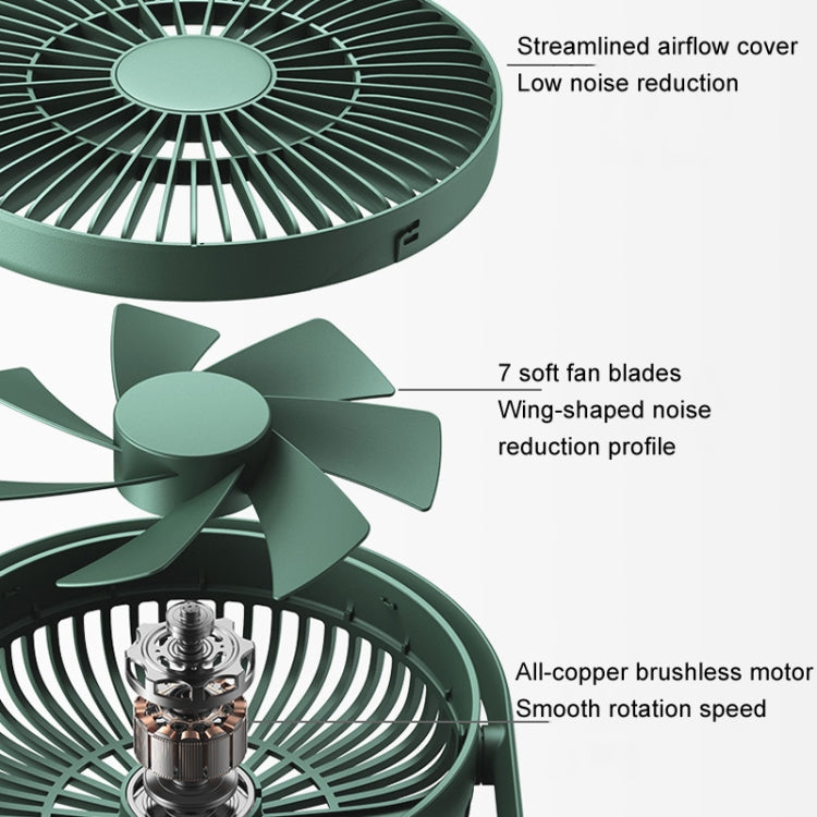 Mini ventilatore da tavolo ricaricabile 4000mAh silenzioso