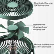 JisuLife FA19 4000mAh Mini ventilatore da tavolo ricaricabile wireless Ventilatore portatile silenzioso