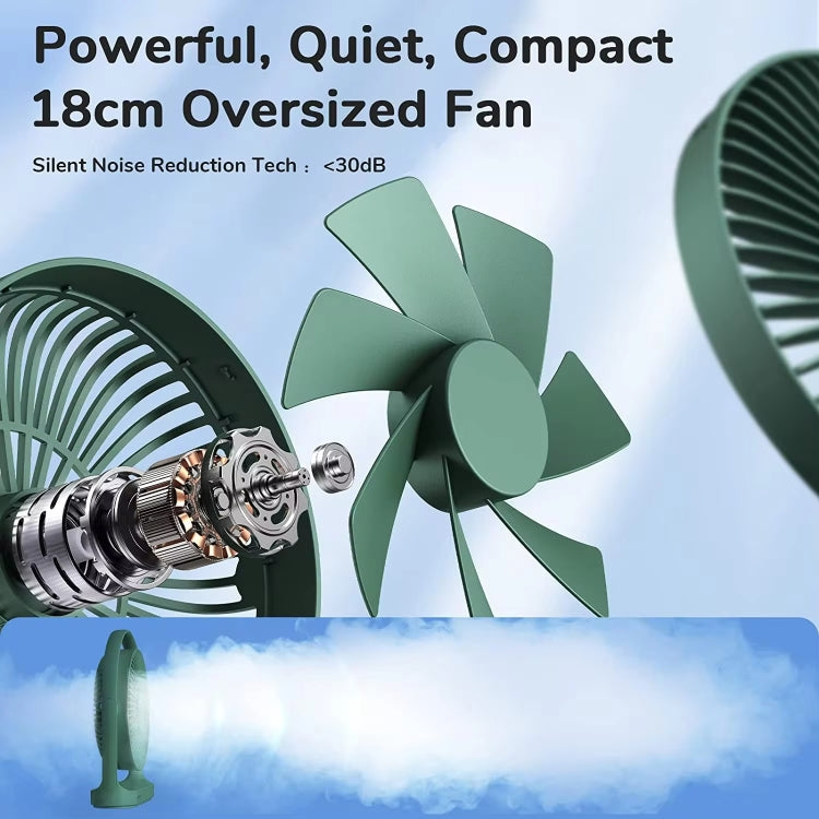 Mini ventilatore da tavolo ricaricabile 4000mAh silenzioso