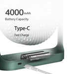 Mini ventilatore da tavolo ricaricabile 4000mAh silenzioso