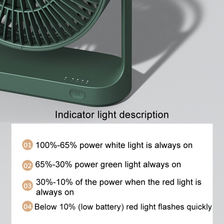 Mini ventilatore da tavolo ricaricabile 4000mAh silenzioso
