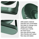 Mini ventilatore da tavolo ricaricabile 4000mAh silenzioso