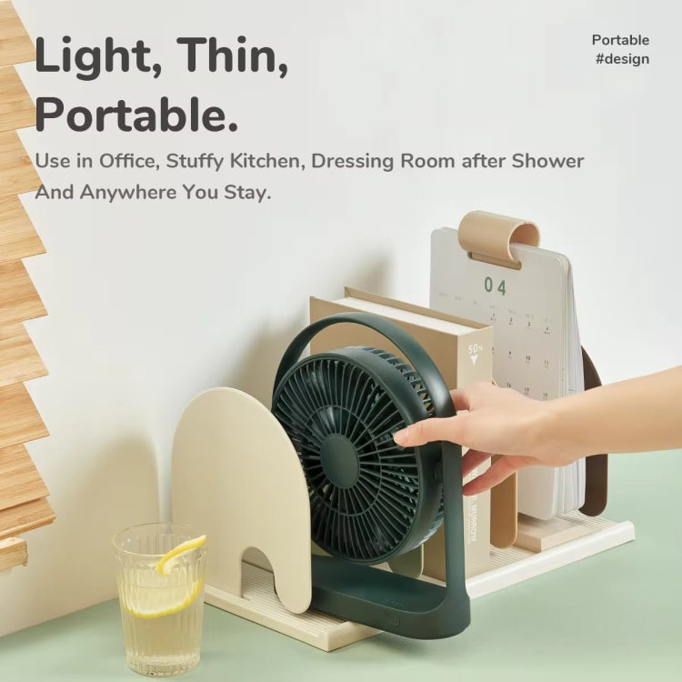 Mini ventilatore da tavolo ricaricabile 4000mAh silenzioso
