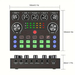 V8S Audio Mixer Scheda Audio Esterna con Voice Changer