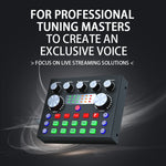 V8S Audio Mixer Scheda Audio Esterna con Voice Changer