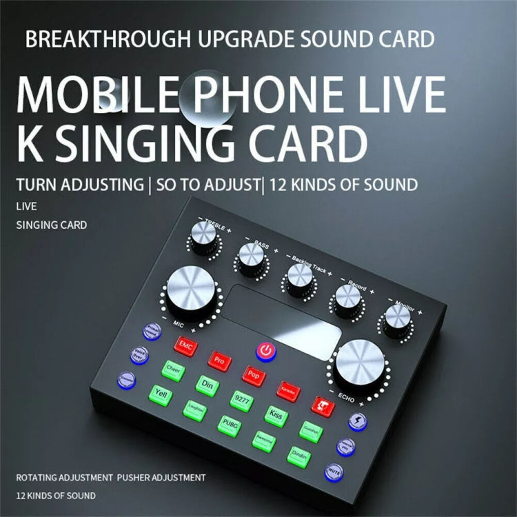 V8S Audio Mixer Scheda Audio Esterna con Voice Changer