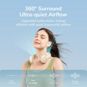 JisuLife FA31 USB ricaricabile Mini ventilatore da collo appeso senza pale Raffreddamento Esterno Ventilatore elettrico ad alta potenza eolica