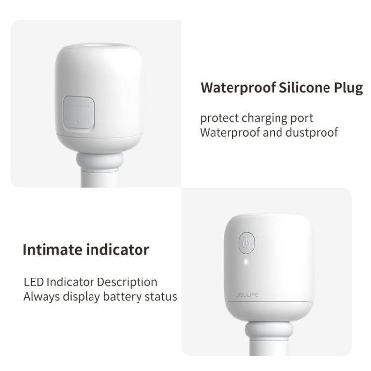 JisuLife JB07 Umidificatore portatile wireless ad alta nebbia, senza serbatoio d'acqua, White 1100mAh, White 2200mAh