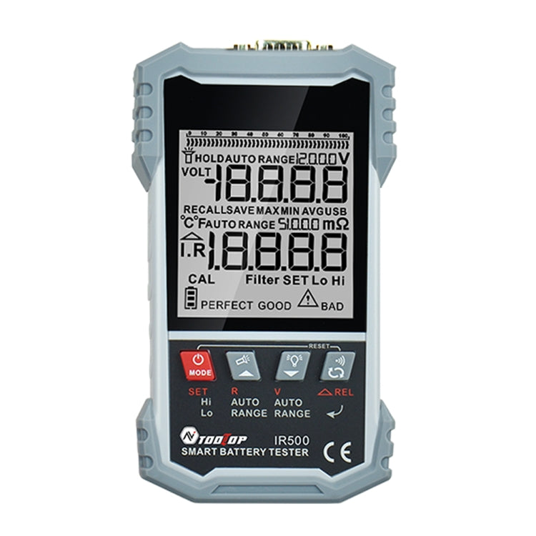 Tester di resistenza interna della batteria Tester per batterie alcaline al piombo e al litio, IR500, IR502