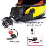 Staffa montaggio telecamera sportiva con mentoniera per casco mot