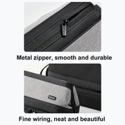 Per Dyson Baona BN-DS005 Borsa portaoggetti per asciugacapelli e ferro arricciacapelli a doppio strato di grande capacità, Gray, Black