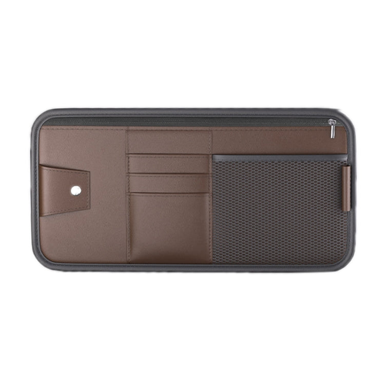Borsa portaoggetti con cerniera per visiera parasole per auto