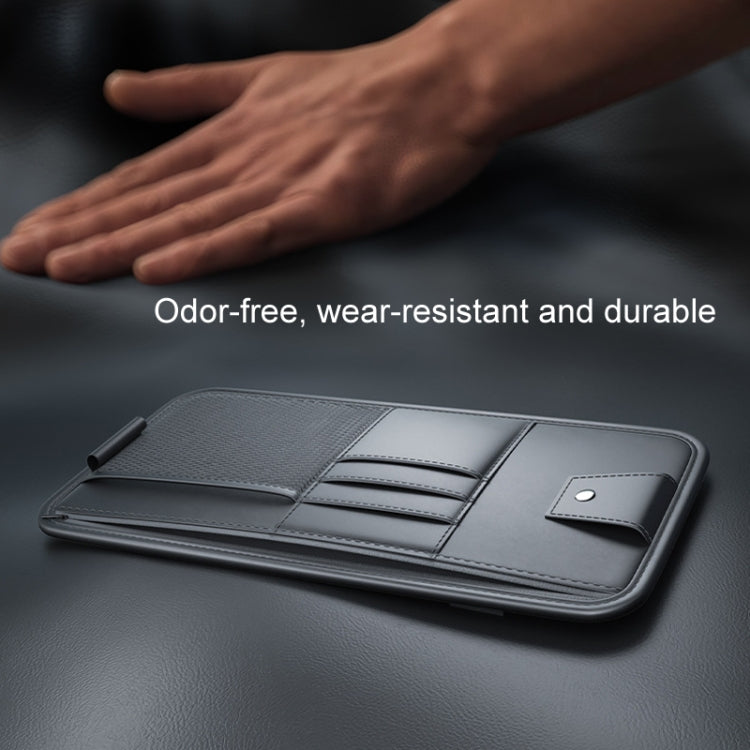 Borsa portaoggetti con cerniera per visiera parasole per auto