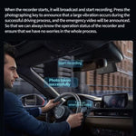 Interconnessione WIFI per telefono cellulare 2K Ultra-Clear Night Vision Registratore di guida nascosto, USB Short Line, Cigarette Lighter, Step-down Line