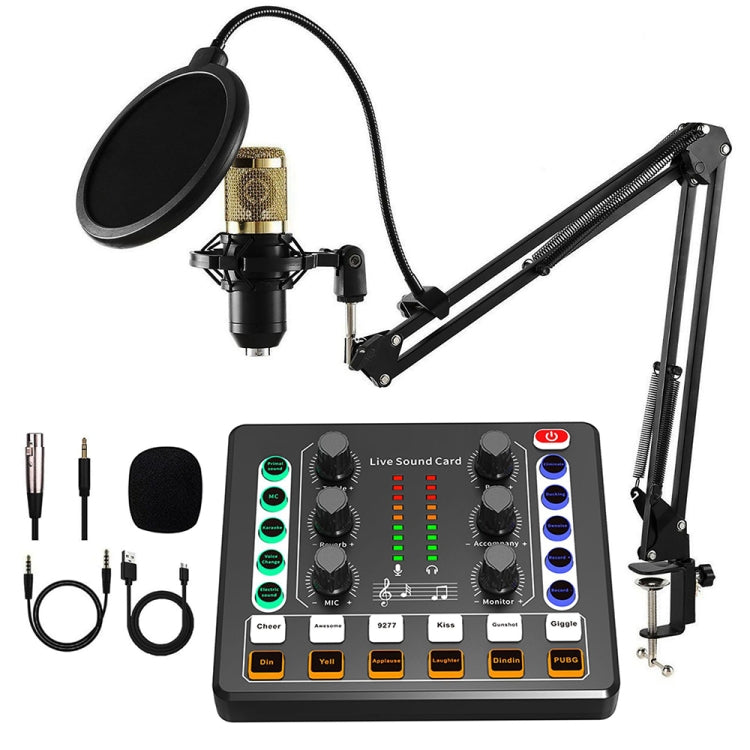 M8 Registrazione e canto Live Bluetooth Scheda audio Set, Black, White, Black+Gold Cantilever, Black+Black Cantilever, White+Gold Cantilever, Black+Gold Cantilever Earphone, Black+Black Cantilever Earphone, White+Gold Cantilever Earphone, Gold Tripod��...