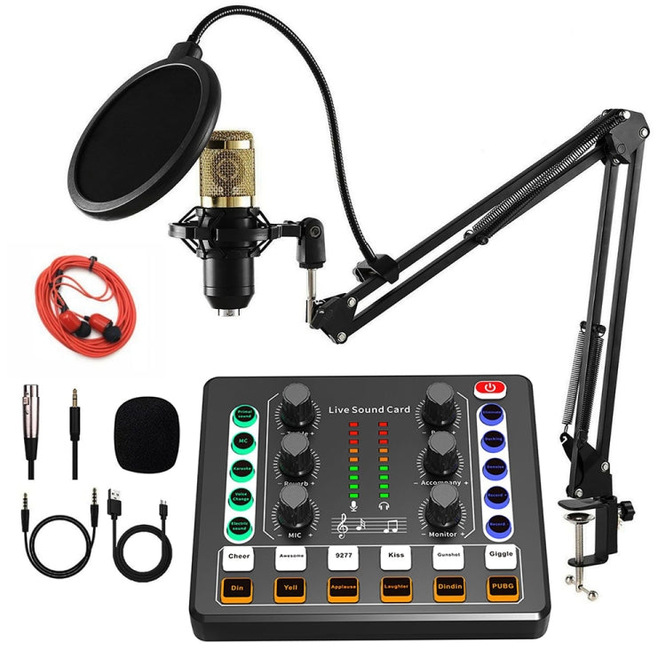 M8 Registrazione e canto Live Bluetooth Scheda audio Set, Black, White, Black+Gold Cantilever, Black+Black Cantilever, White+Gold Cantilever, Black+Gold Cantilever Earphone, Black+Black Cantilever Earphone, White+Gold Cantilever Earphone, Gold Tripod��...