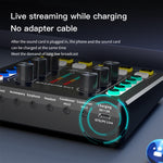 Scheda audio Bluetooth 5.0 M8 per registrazione e canto live