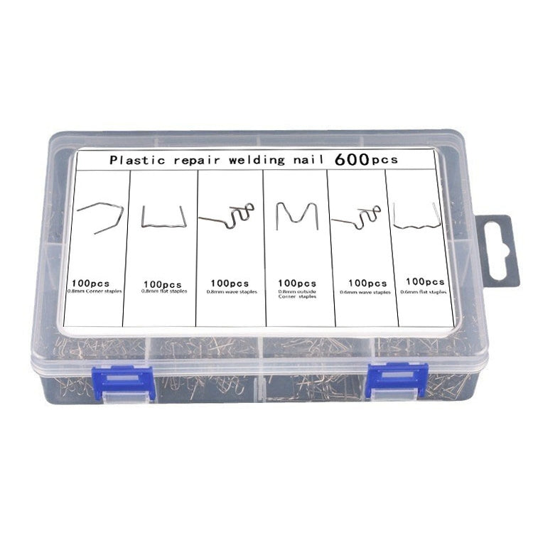 Riparazione di paraurti auto rotto con chiodi in filo di saldatura, 600pcs /Set, 1200pcs /Set, 1500pcs /Set, 1800pcs /Set, 3000pcs /Set