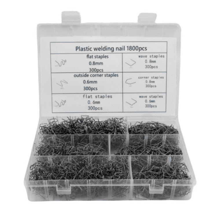 Riparazione di paraurti auto rotto con chiodi in filo di saldatura, 600pcs /Set, 1200pcs /Set, 1500pcs /Set, 1800pcs /Set, 3000pcs /Set