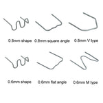 Riparazione di paraurti auto rotto con chiodi in filo di saldatura, 600pcs /Set, 1200pcs /Set, 1500pcs /Set, 1800pcs /Set, 3000pcs /Set